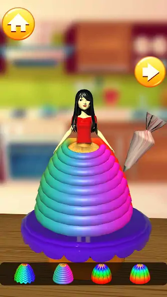 Скачать Doll Cake Dress Up Games 3D [MOD Бесконечные монеты] на Андроид