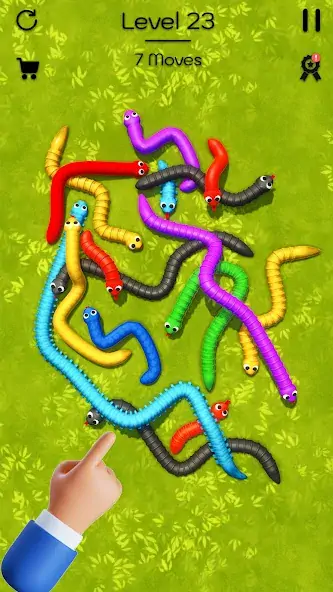 Скачать Tangled Snake 3D: Puzzle Game [MOD Бесконечные деньги] на Андроид