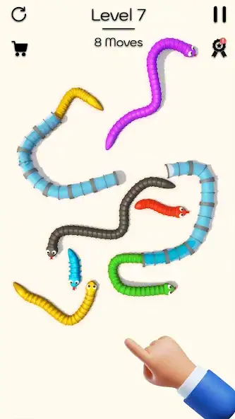 Скачать Tangled Snake 3D: Puzzle Game [MOD Бесконечные деньги] на Андроид