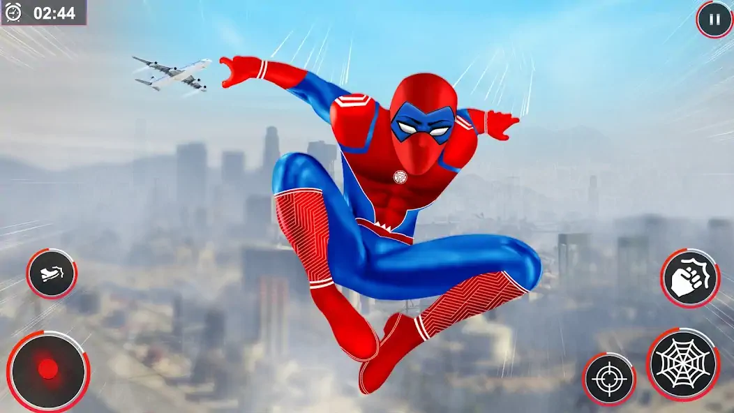Скачать Flying Spider Rope Hero Fight [MOD Много монет] на Андроид