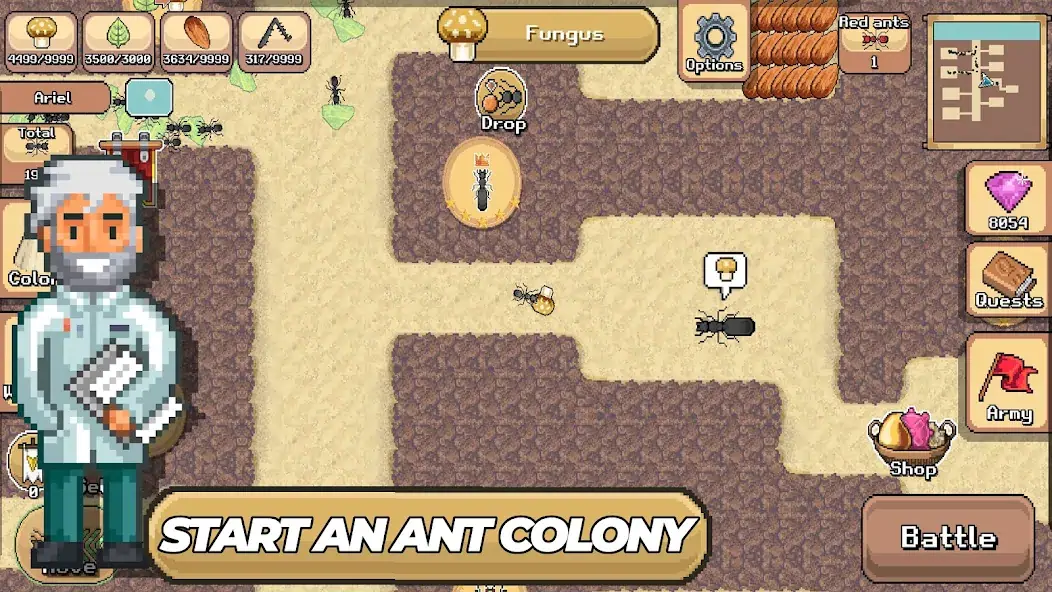 Скачать Pocket Ants: Симулятор Колонии [MOD Много денег] на Андроид