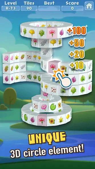 Скачать 3D Mahjong Triple Tile Match [MOD Много денег] на Андроид
