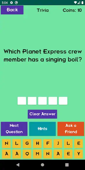 Скачать Quiz About Futurama [MOD Много денег] на Андроид