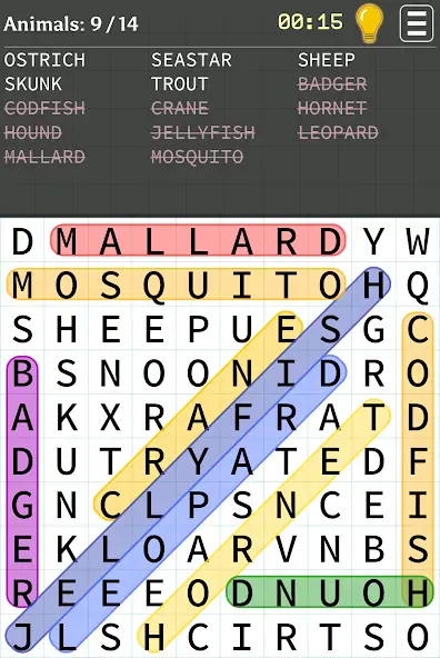 Скачать Word Search [MOD Много монет] на Андроид