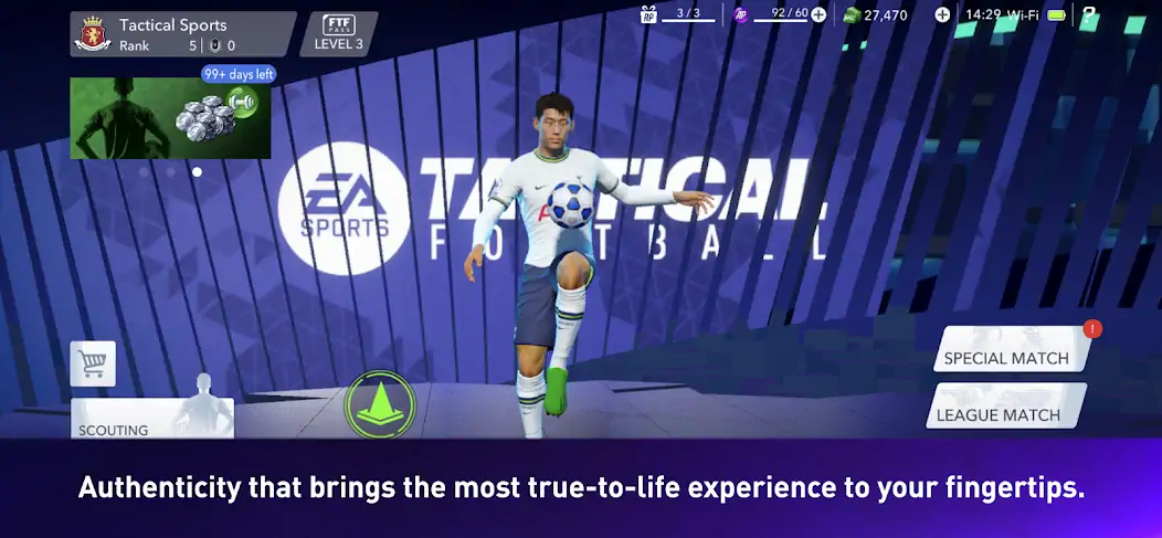 Скачать EA SPORTS Tactical Football [MOD Бесконечные монеты] на Андроид