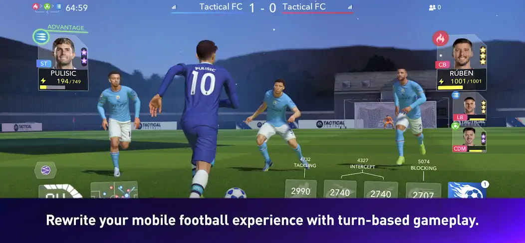 Скачать EA SPORTS Tactical Football [MOD Бесконечные монеты] на Андроид