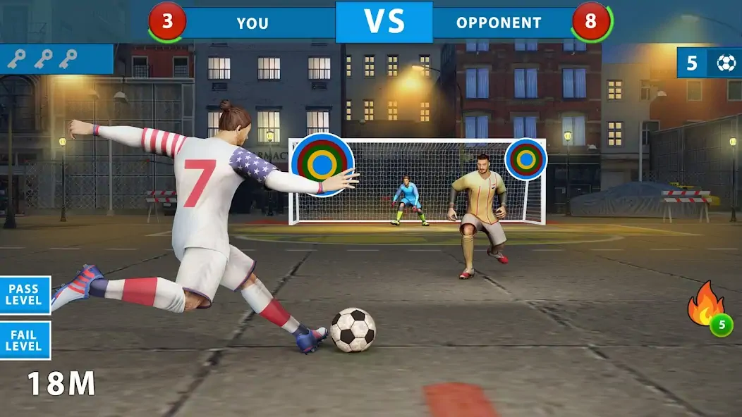 Скачать Street Football Kick Games [MOD Много денег] на Андроид