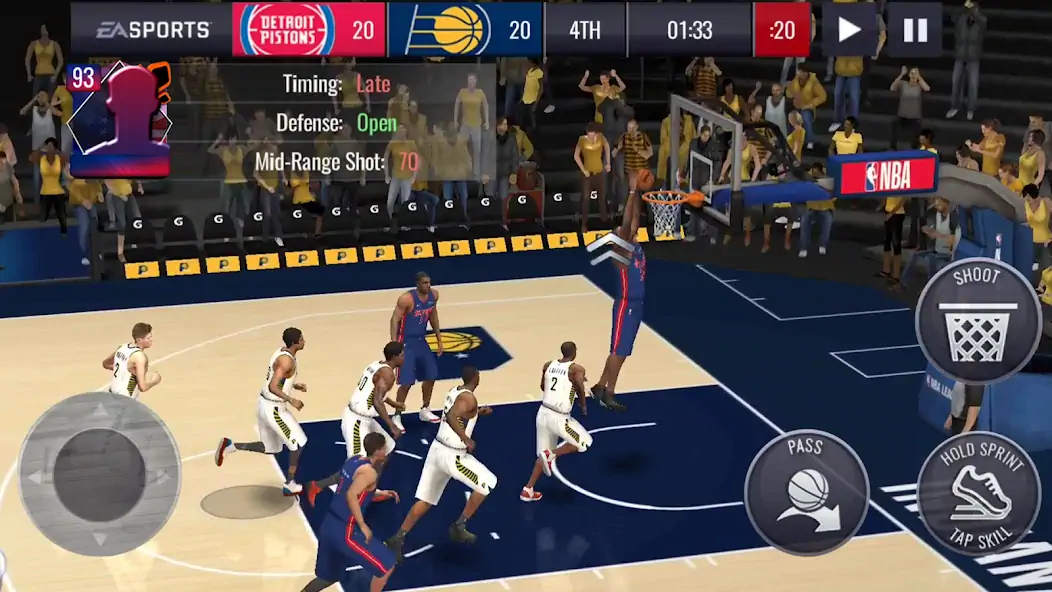 Скачать NBA LIVE Mobile Баскетбол [MOD Бесконечные монеты] на Андроид