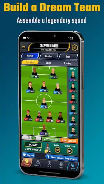 Скачать Ultimate Club Football Manager [MOD Много денег] на Андроид