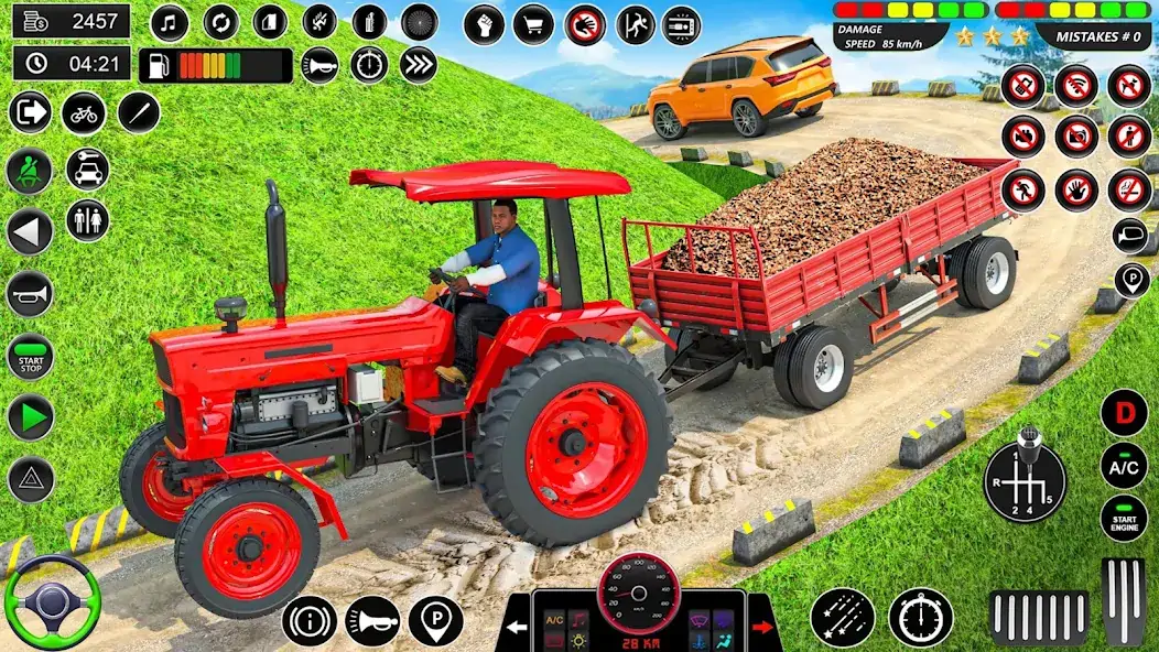 Скачать Real Tractor Driving Games [MOD Бесконечные монеты] на Андроид