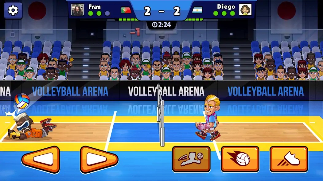 Скачать Volleyball Arena: Spike Hard [MOD Бесконечные деньги] на Андроид