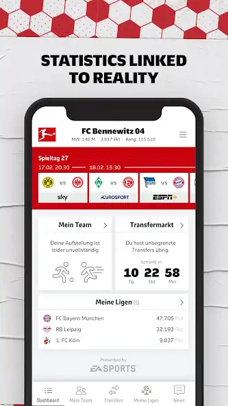 Скачать Bundesliga Fantasy Manager [MOD Много денег] на Андроид