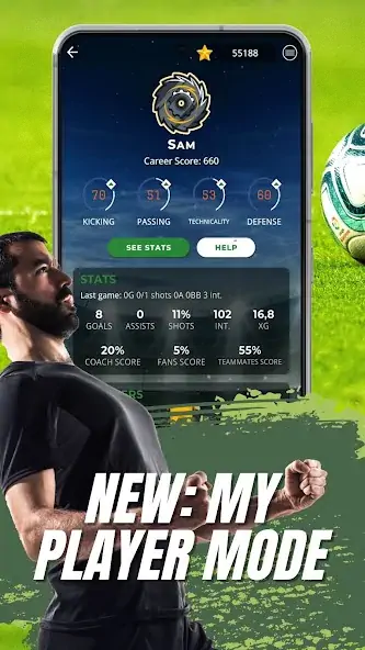 Скачать Astonishing Eleven Football [MOD Бесконечные деньги] на Андроид