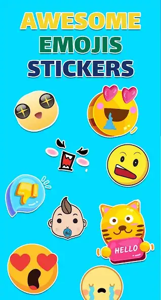 Скачать Emoji Stickers WASticker [Без рекламы] на Андроид