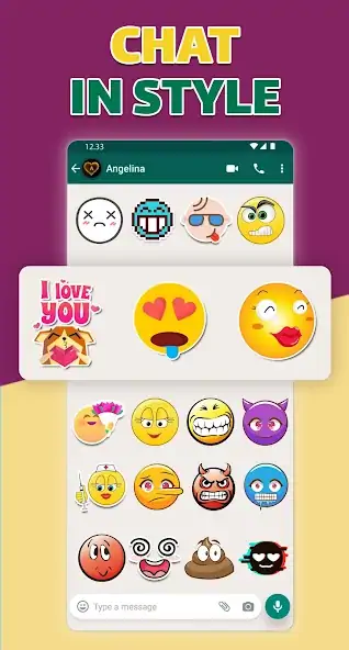 Скачать Emoji Stickers WASticker [Без рекламы] на Андроид