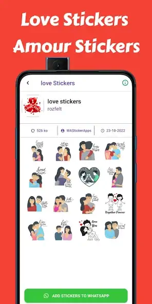 Скачать Love Stickers Romantic Sticker [Премиум версия] на Андроид