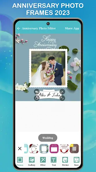 Скачать Anniversary Photo Frame Maker [Без рекламы] на Андроид