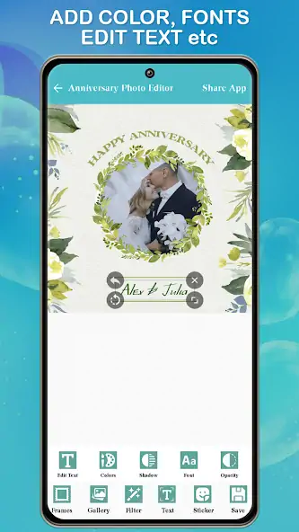 Скачать Anniversary Photo Frame Maker [Без рекламы] на Андроид