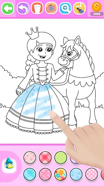 Скачать Princess Coloring Book Glitter [Премиум версия] на Андроид