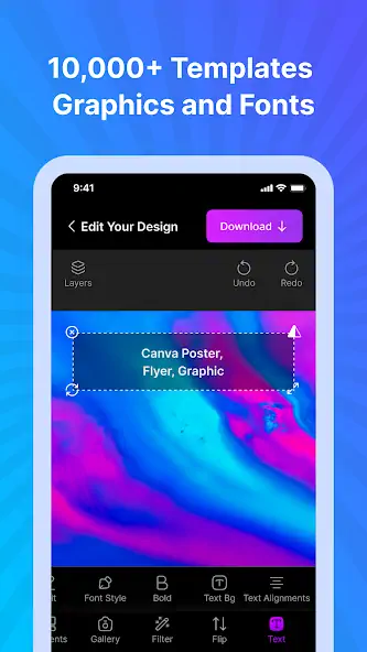 Скачать Canvas: Design Posters, Flyers [Разблокированная версия] на Андроид