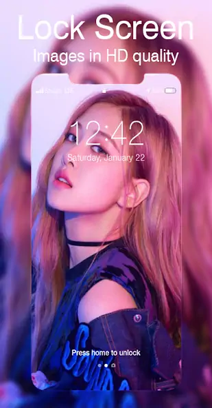 Скачать Rose Blackpink Lockscreen [Премиум версия] на Андроид