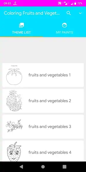 Скачать Coloring Fruits And Vegetables [Премиум версия] на Андроид