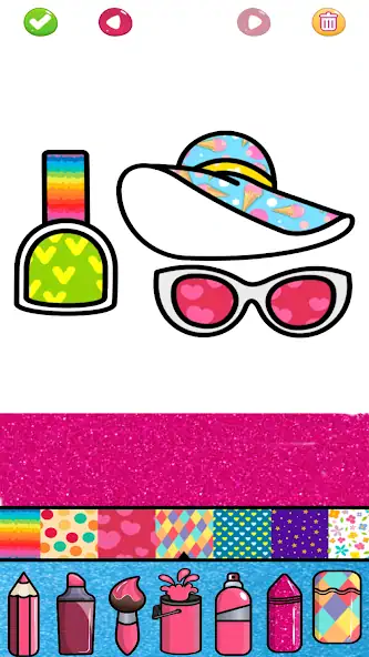 Скачать Beauty Glitter coloring game [Без рекламы] на Андроид