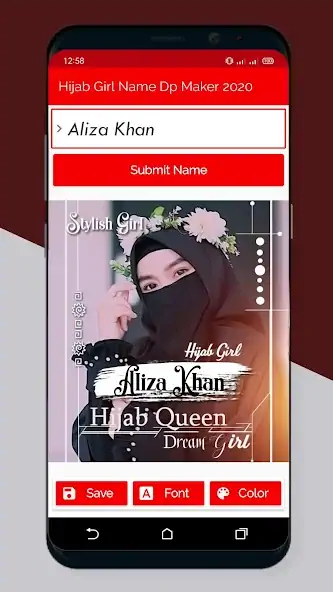 Скачать Hijab Girl Name DP Maker 2022 [Разблокированная версия] на Андроид