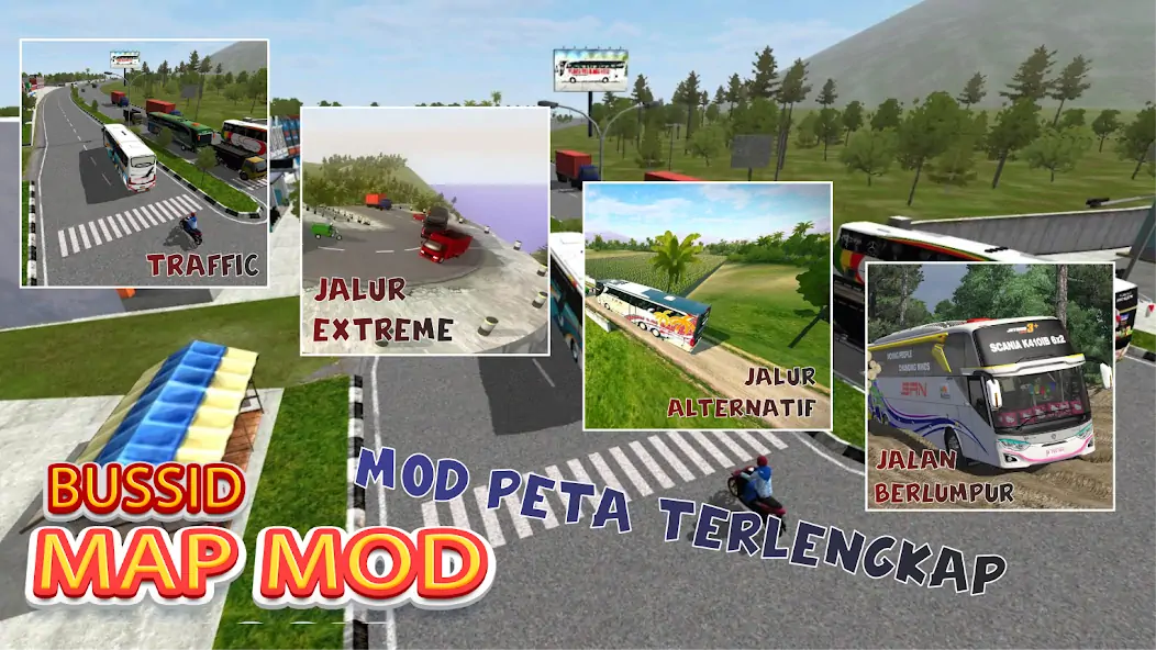 Скачать Map Mod Peta BUSSID [Без рекламы] на Андроид