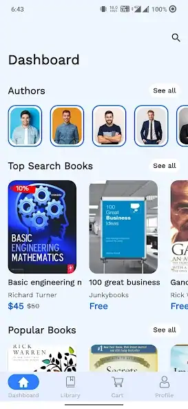 Скачать Granth - eBook Flutter App [Без рекламы] на Андроид
