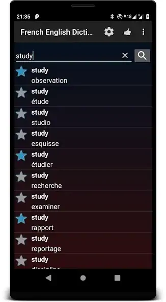 Скачать French English Dictionary OFFL [Премиум версия] на Андроид