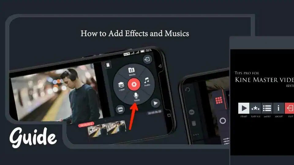 Скачать Guide For Kine master Editing [Премиум версия] на Андроид