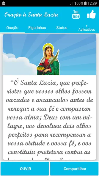 Скачать Oração à Santa Luzia [Премиум версия] на Андроид
