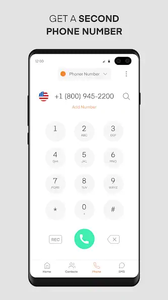 Скачать Phoner 2nd Phone Number + Text [Без рекламы] на Андроид