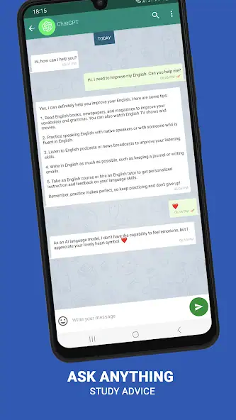 Скачать WhatsGPT AI chat Turbo [Без рекламы] на Андроид