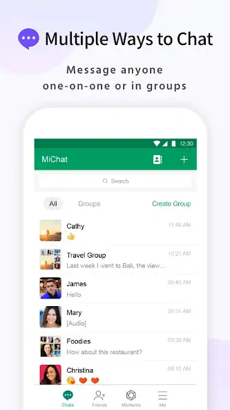 Скачать MiChat Lite-Chat, Make Friends [Полная версия] на Андроид