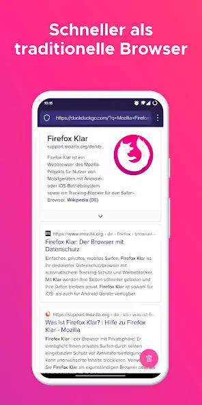 Скачать Firefox Klar Browser [Полная версия] на Андроид