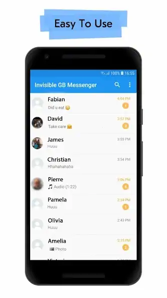 Скачать GB Messenger - Stay Offline [Разблокированная версия] на Андроид