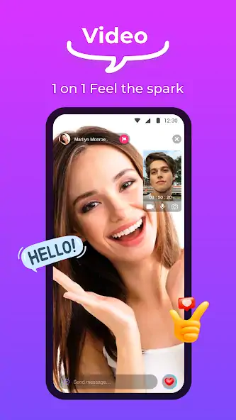Скачать Hotchat - 1 on 1 Video Chat [Без рекламы] на Андроид