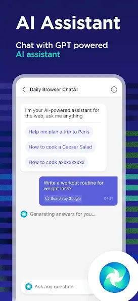 Скачать GPT Browser: Chat with GPT AI [Премиум версия] на Андроид