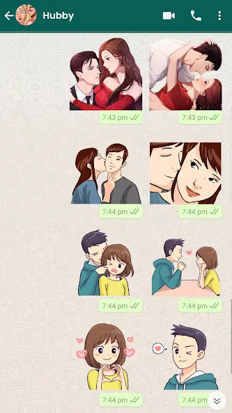 Скачать Stickers for WhatsApp Love [Без рекламы] на Андроид