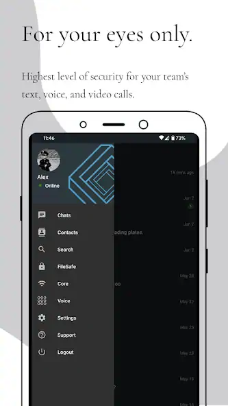 Скачать Glacier Chat: Secure Messenger [Разблокированная версия] на Андроид