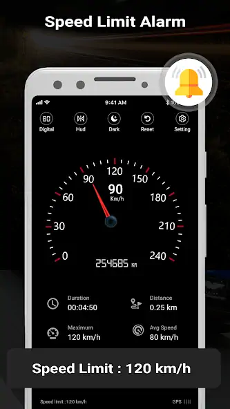 Скачать GPS-спидометр и одометр APP [Полная версия] на Андроид