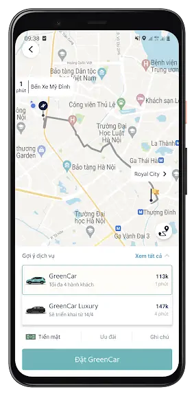 Скачать Taxi Xanh SM: Đặt xe taxi điện [Разблокированная версия] на Андроид
