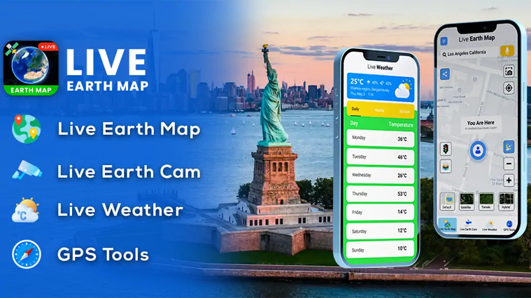 Скачать Earth Map Satellite View Live [Полная версия] на Андроид