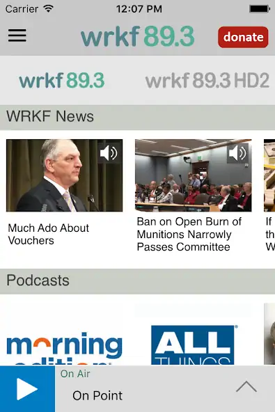Скачать WRKF Public Radio App [Премиум версия] на Андроид
