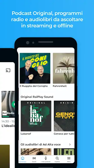 Скачать RaiPlay Sound: radio e podcast [Премиум версия] на Андроид