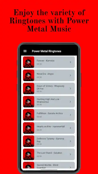 Скачать Power Metal Ringtones App [Без рекламы] на Андроид