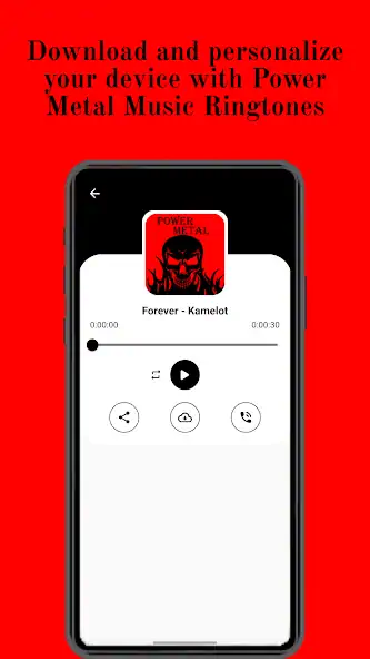 Скачать Power Metal Ringtones App [Без рекламы] на Андроид