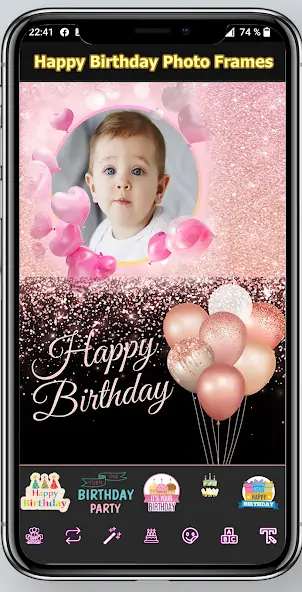 Скачать Happy Birthday Photo Frames [Полная версия] на Андроид